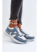 Dámské džínové tenisky vyrobené z eko kůže, modré Kaimans Dámské džínové tenisky vyrobené z eko kůže, modré Kaimans