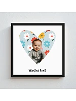 Personalizovaný magický fotoobraz v rámu - čtverec 20x20 - výřez fotky na podkladu Personalizovaný magický fotoobraz v rámu - čtverec 20x20 - výřez fotky na podkladu