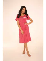 Dlouhá dámská noční košile s krátkými rukávy 441 JULIETTE Dlouhá dámská noční košile s krátkými rukávy 441 JULIETTE