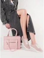 Praktické dámské Jasnoróżowy  tenisky bez podpatku