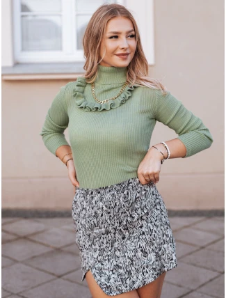 Dámský svetr NOAH olivový FashionStreet MY1401