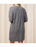 Dámská noční košile Endless Comfort NDK LSL - DARK GREY MELANGE - tm. šedá M034 - TRIUMPH Dámská noční košile Endless Comfort NDK LSL - DARK GREY MELANGE - tm. šedá M034 - TRIUMPH