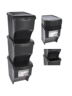 KOŠ 22 L SADA 3 KS ANTRACITOVÝ