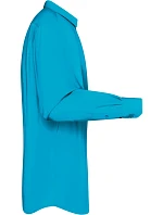 Daiber JN 678 Popelínová košile s dlouhým rukávem 02.0678 turquoise