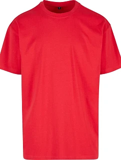 Build your Brand BY 102 Oversize tričko z těžké bavlny 56.0102 city red
