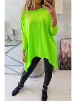 Oversize halenka zelená neonová Oversize halenka zelená neonová