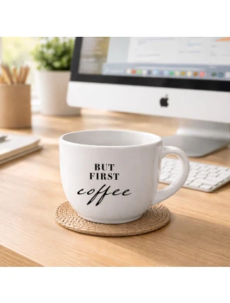 BUT FIRST COFFEE - keramický hrnek 400 ml