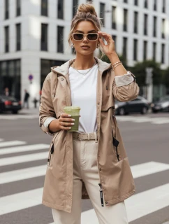 Dámská přechodná bunda parka MEROY béžová FashionStreet TY4288