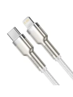 BASEUS USB-C LIGHTNING KABEL CAFULE PD 1M BÍLÝ