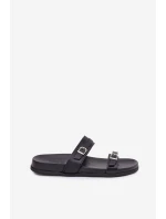 Dámské Sandály S Přezkami Černé Brinella