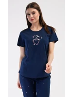 Dámské domácí šaty s tříčtvrtečním rukávem Lekníny Dámské domácí šaty s tříčtvrtečním rukávem Lekníny