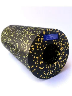 Hladký masážní váleček EPP černý - žlutý 100501