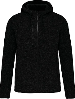 Kariban ProAct PA 366 Dámská pletená fleecová bunda s kapucí 20.P366 dark grey melange