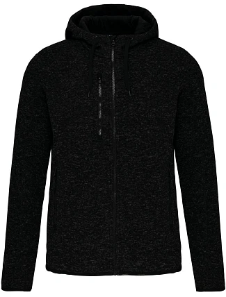 Kariban ProAct PA 366 Dámská pletená fleecová bunda s kapucí 20.P366 dark grey melange Kariban ProAct PA 366 Dámská pletená fleecová bunda s kapucí 20.P366 dark grey melange
