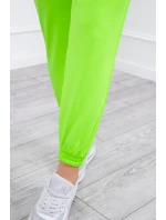 Souprava mikiny s kapucí neonově zelená Souprava mikiny s kapucí neonově zelená