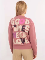 Mikina D10600T02695A tmavě růžová Mikina D10600T02695A tmavě růžová