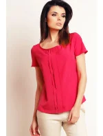 Dámská halenka M098 Tmavě růžová - Infinite You Dámská halenka M098 Tmavě růžová - Infinite You