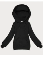 Černá volná klokaní mikina s kapucí S'West (B-11#)