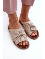 Dámské sandály na ploché podrážce béžové Nelvira Dámské sandály na ploché podrážce béžové Nelvira