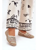 Elegantní Kožené Espadrilky S Pletením Multikolor Zazoo 10178