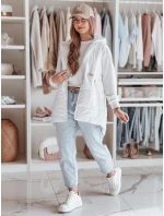 Dámská přechodná prošívaná vesta OLINVIA bílá FashionStreet TY4886