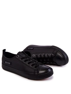 Pánské nízké kožené tenisky Big Star KK174009 Černá