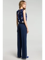 M378 Kalhoty se širokými nohavicemi - tmavě modré