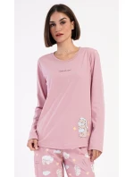 Dámské pyžamo dlouhé Méďa s polštářem