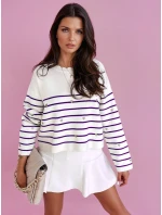 VELORIA dámský svetr fialový FashionStreet MY2029