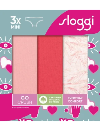 sloggi GO Crush Mini C3P - RED - SLOGGI RED - SLOGGI