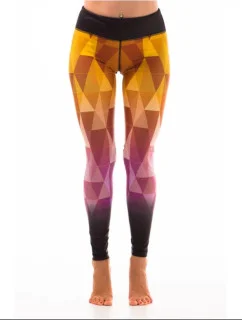 Dámské fitness legíny Six Deuce Nefertari SD-3850-YEPI - Litexo