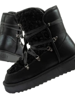 D.Franklin dámské sněhové boty zimní módní kožešina zateplené černé vysoké dámské