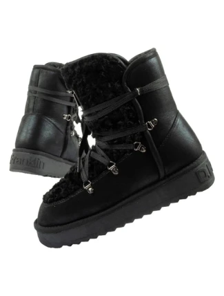 D.Franklin dámské sněhové boty zimní módní kožešina zateplené černé vysoké dámské