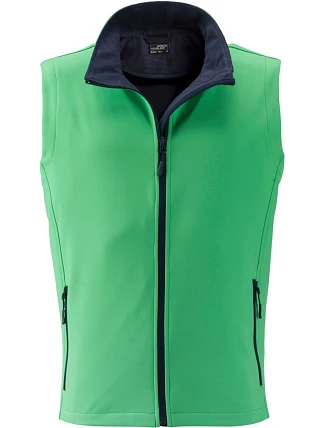 Daiber JN 1128 Pánská 2-vrstvá promo softshellová vesta 02.1128 green/navy Daiber JN 1128 Pánská 2-vrstvá promo softshellová vesta 02.1128 green/navy