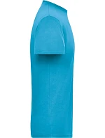 Daiber JN 1802 Pánské pracovní tričko z bio bavlny - Solid 02.1802 turquoise