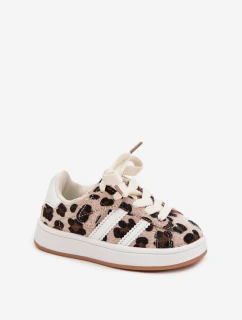 Sportovní tenisky Dětské Leoparda Béžové Amelle