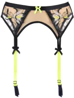 Podvazkový pás V-10142 béžovo/černá - Axami