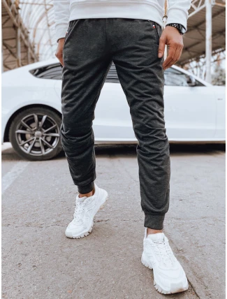 Pánské tepláky tmavě šedé joggers FashionStreet UX4123