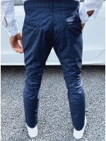 Pánské tmavě modré chinos kalhoty FashionStreet UX4402