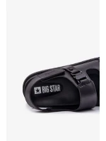 Pánské kožené sandály Big Star – černé