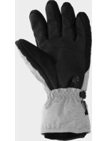 Dámské lyžařské rukavice 4F H4Z22-RED001 světle šedé
