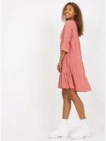 Šaty D73761M30214A3 tmavě růžové Šaty D73761M30214A3 tmavě růžové