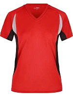 Daiber JN 390 Dámské běžecké tričko s výstřihem do V 02.0390 red/black Daiber JN 390 Dámské běžecké tričko s výstřihem do V 02.0390 red/black
