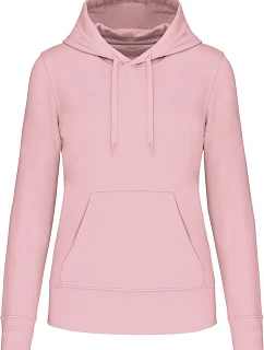 Kariban K 4028 Dámská eco-friendly mikina s kapucí 20.4028 pale pink
