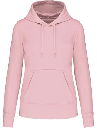 Kariban K 4028 Dámská eco-friendly mikina s kapucí 20.4028 pale pink