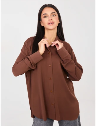 Košile LK KS 510197.12P hnědá