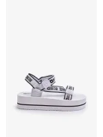 Dámské sandály na platformě Big Star Bílé Dámské sandály na platformě Big Star Bílé