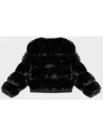 Černá krátká dámská kožešinová bunda J Style (11Z8080)