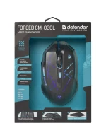 DEFENDER DRÁTOVÁ MYŠ FORCED GM-020L 800/1800/2400/3200 DPI 6P + PODLOŽKA + HRA 52020 DEFENDER DRÁTOVÁ MYŠ FORCED GM-020L 800/1800/2400/3200 DPI 6P + PODLOŽKA + HRA 52020