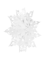 PAPÍROVÁ DEKORACE SNOWflAKE 64 CM BÍLÁ
